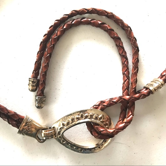 Women’s tie buckle braided belt NWOT - Picture 2 of 9